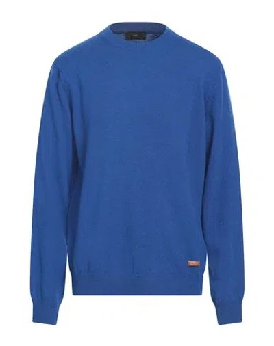 Liu •jo Man Man Sweater Blue Size Xxl Wool In Blue