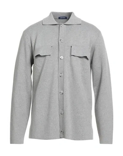 Wool & Co Man Shirt Light Grey Size Xl Cotton In Gray