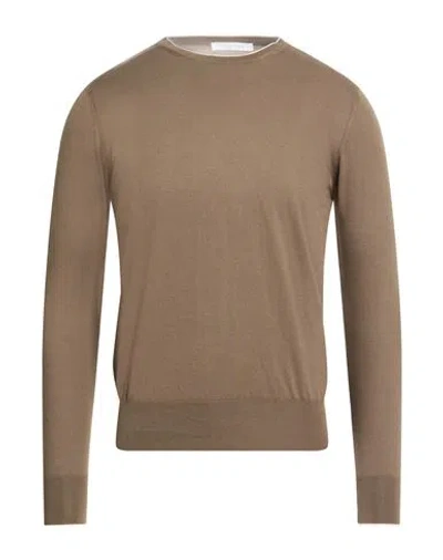 Cruciani Man Sweater Military Green Size 44 Cotton In Brown