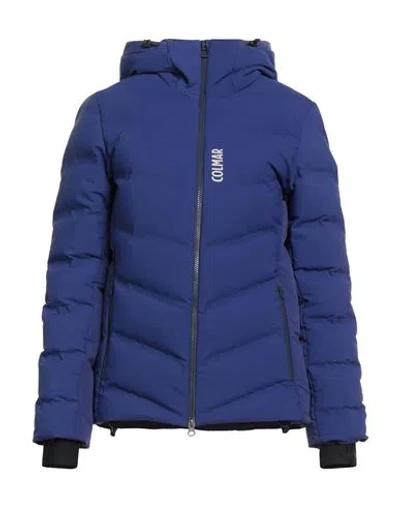 Colmar Woman Puffer Blue Size 12 Polyester, Polyamide, Elastane In Blue