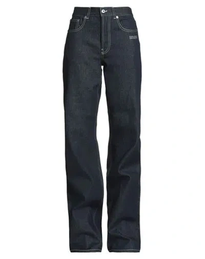 Off-white Woman Jeans Blue Size 26 Cotton In Blue