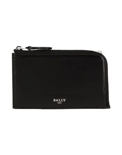 Bally Woman Coin Purse Black Size - Leather In Black