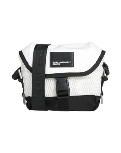 Karl Lagerfeld Jeans Woman Cross-body Bag White Size - Polyamide, Polyester In White