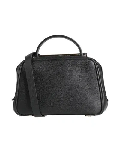 Valextra Woman Handbag Black Size - Leather In Black