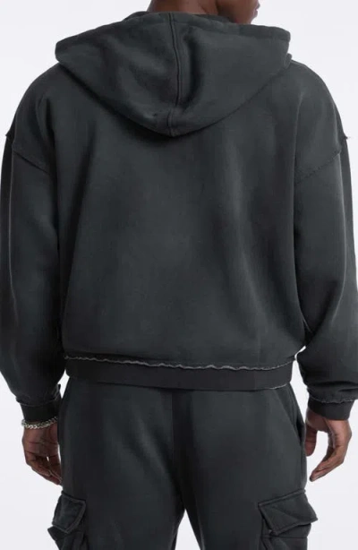 Guess Originals Boxy Zip Hoodie In Black