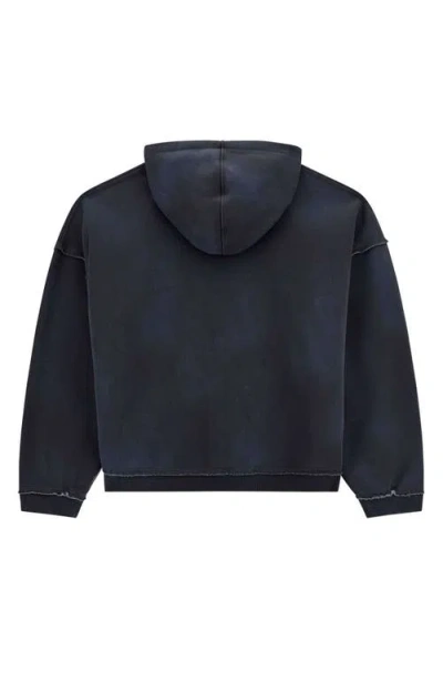 Guess Originals Boxy Zip Hoodie In Black