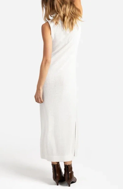 Sunday Citizen Knit Slit Hem Nightgown In White