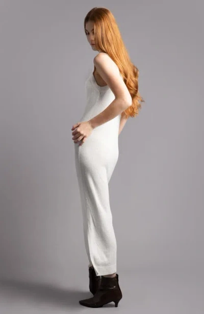 Sunday Citizen Knit Slit Hem Nightgown In White