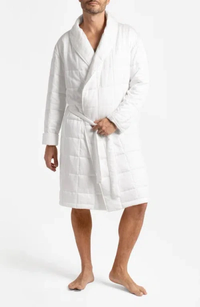 Sunday Citizen Quilted Robe In White