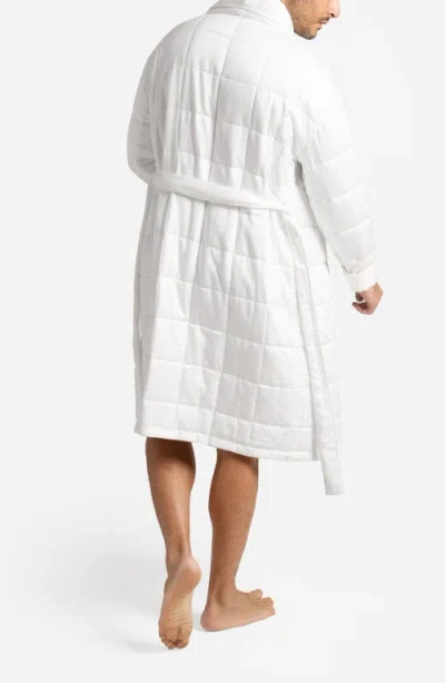 Sunday Citizen Quilted Robe In White