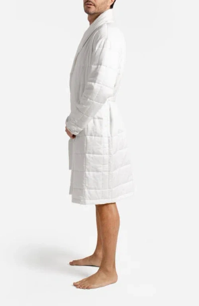 Sunday Citizen Quilted Robe In White