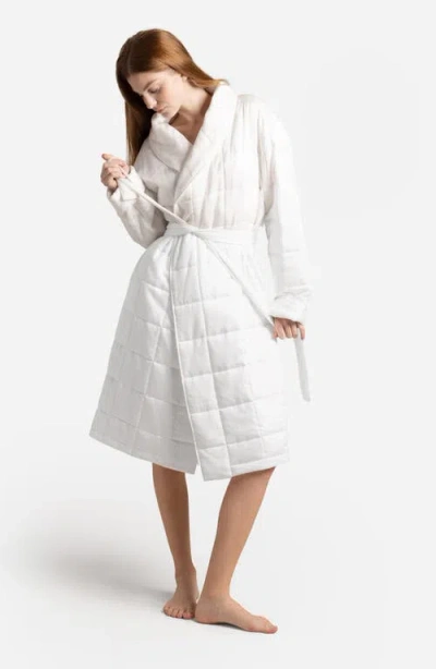 Sunday Citizen Quilted Robe In White