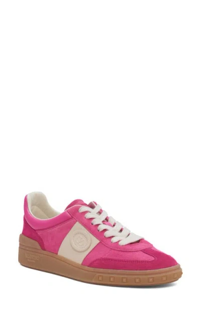 Valentino Velcro Sneakers In Cyclamen And Pink In Pink