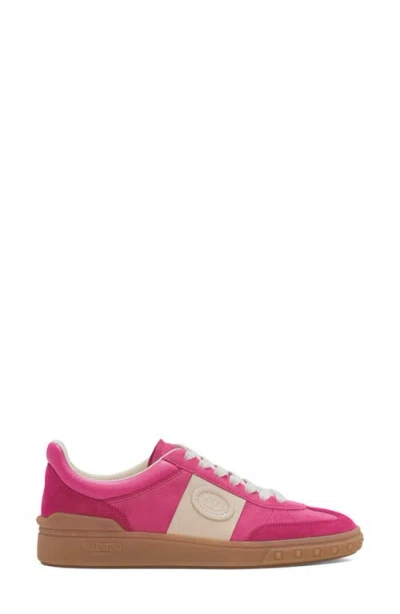 Valentino Velcro Sneakers In Cyclamen And Pink In Pink