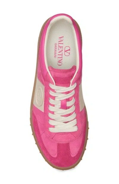 Valentino Velcro Sneakers In Cyclamen And Pink In Pink