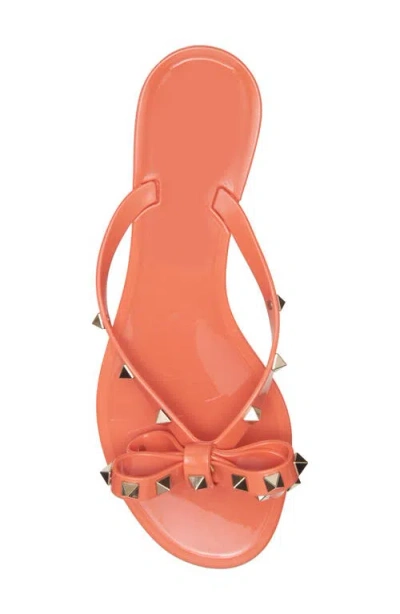 Valentino Garavani Elegant Bow-detail Sandals With Platinum-finish Studs And 5mm Heel Height In Pink