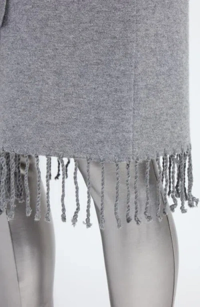 Lyssé Juliette V Neck Cardigan Sweater Coat In Gray