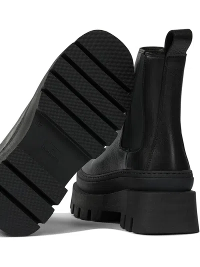 Copenhagen Leather Pull-on Ankle Boots In Black
