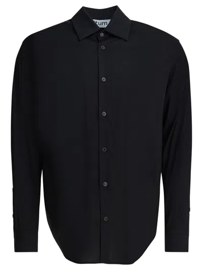 Altum Classic Cotton Shirt In Black