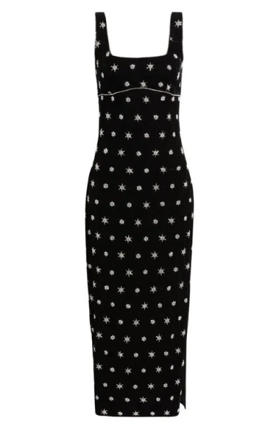 Saylor Emrys Beaded Sleeveless Maxi Dress In Multi