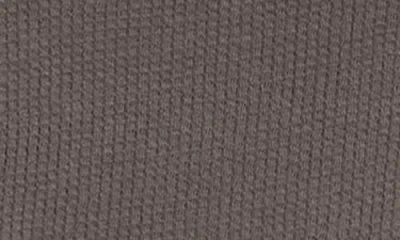 Eileen Fisher Waffle Cotton Blend Doubleknit Funnel Neck Box-top In Gray