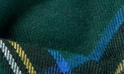 Petite Plume Kensington Tartan Dog Bow Tie In Green
