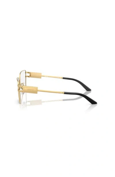 Versace 55mm Cat Eye Optical Glasses In Gold