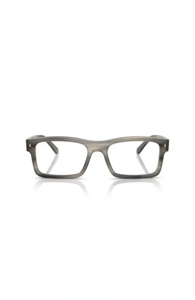 Ray Ban Ray-ban 54mm Rectangle Optical Glasses In Gray