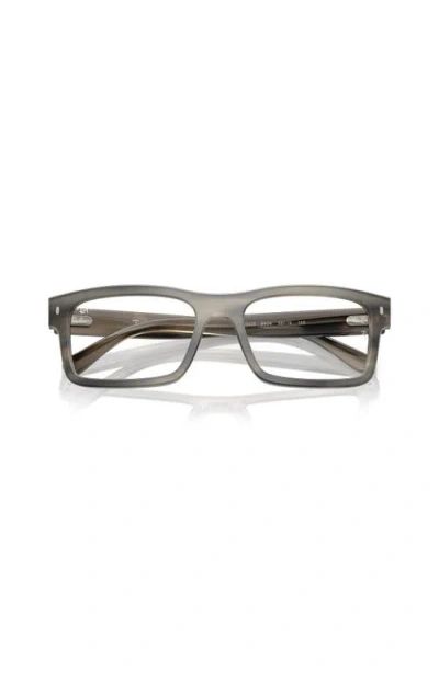 Ray Ban Ray-ban 54mm Rectangle Optical Glasses In Gray