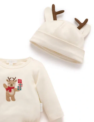 Purebaby 3 Piece Christmas Gift Set In Neutral