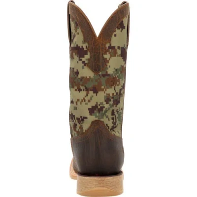 Durango Green Digi Camo Western Boot In Brown