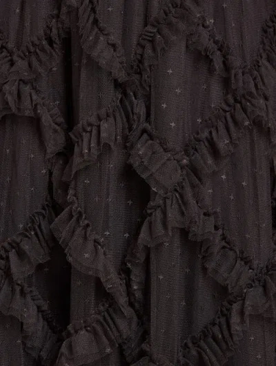 Needle & Thread Genevieve Ruffle Short Sleeve Maxi Gown In Animal Print