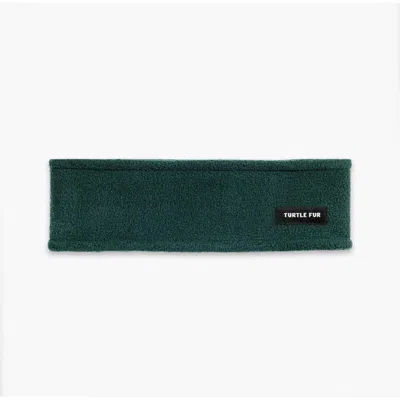 Turtle Fur Double-layer Fleece Headband In Green