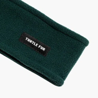 Turtle Fur Double-layer Fleece Headband In Green
