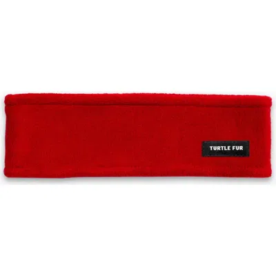 Turtle Fur Double-layer Fleece Headband In Red