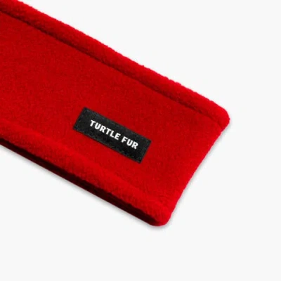 Turtle Fur Double-layer Fleece Headband In Red
