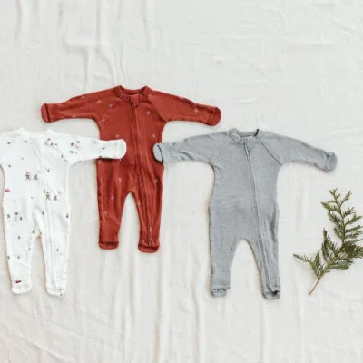 Goumikids Goumi Grow With You Footie + Snug Fit In Gray