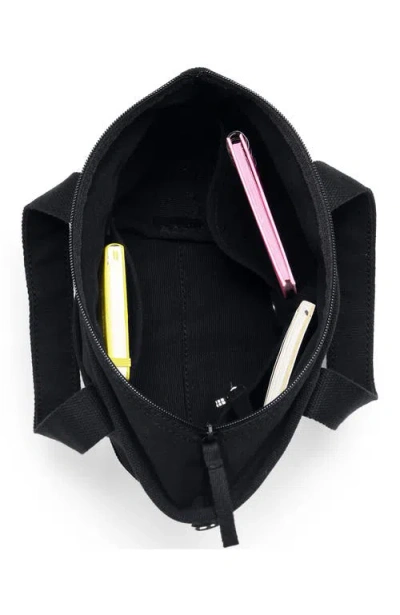 Lands' End Zip Top Canvas Tote Bag In Black