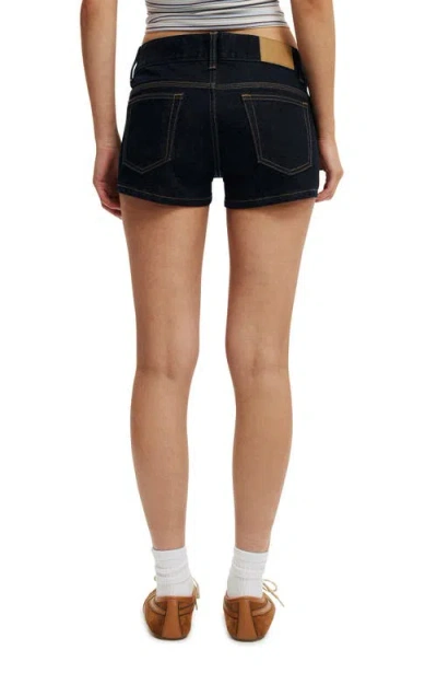 Cotton On Micro Low Denim Short In Black