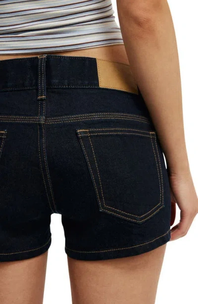 Cotton On Micro Low Denim Short In Black