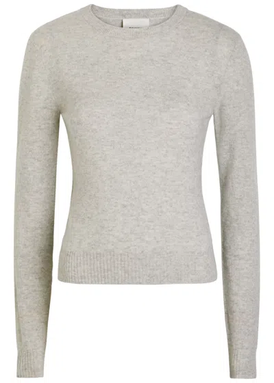 Reformation Lian Melange Cashmere Jumper In Gray