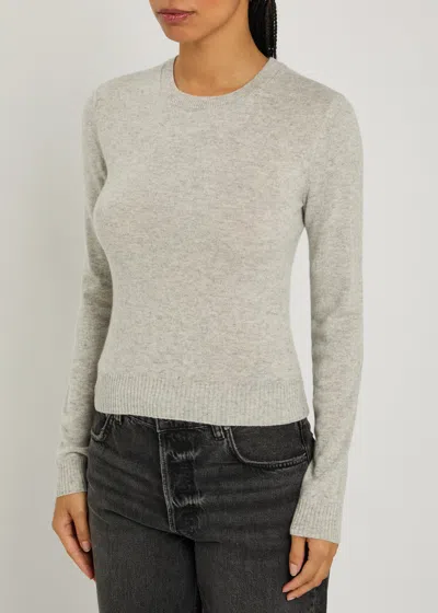 Reformation Lian Melange Cashmere Jumper In Gray