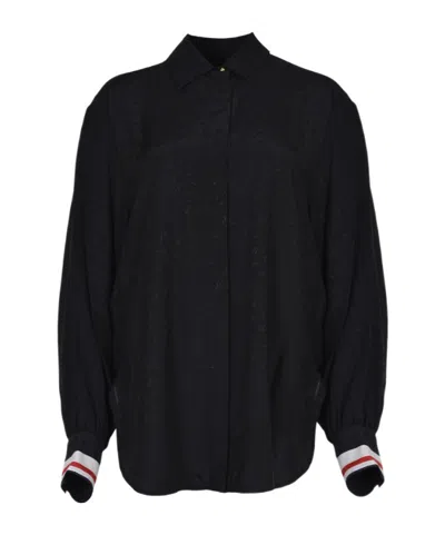 Pinko Jacquard Long-sleeved Shirt In Multi