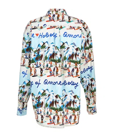 Alessandro Enriquez Quilted Jacket In Blue