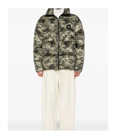 Peuterey Camouflage Cotton Jacket In Green