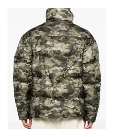 Peuterey Camouflage Cotton Jacket In Green