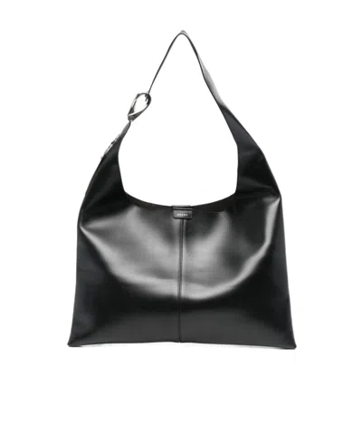Soeur Adjustable Shoulder Strap Shoulder Bag In Black