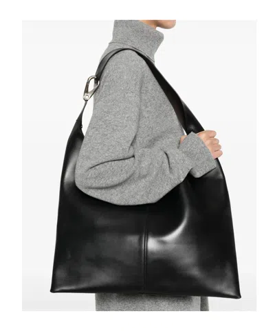 Soeur Adjustable Shoulder Strap Shoulder Bag In Black