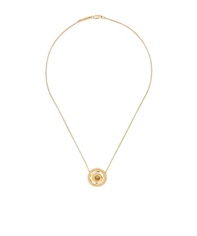 Tom Wood Ball Pendant Necklace In Gold