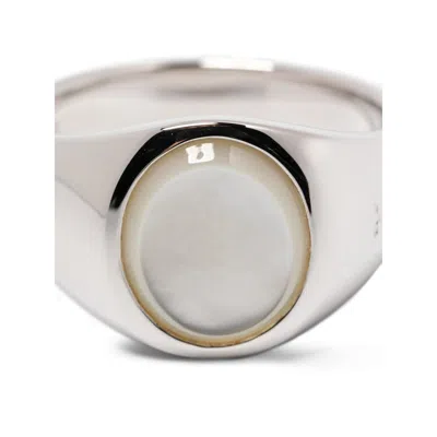 Tom Wood Kim Mother-of-pearl Ring In Metallic